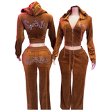 Spoiled Bling Velour Set