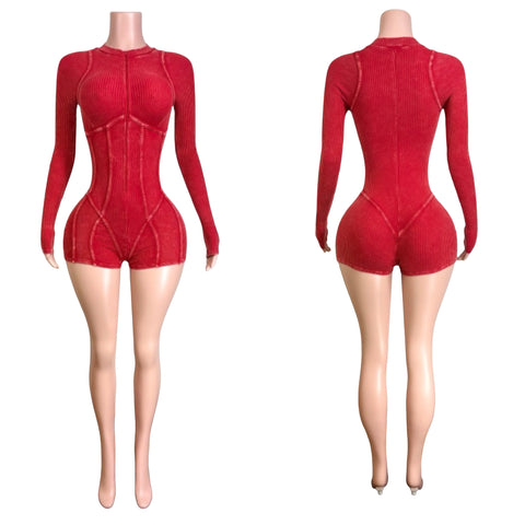 A time ribbed romper