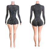 A time ribbed romper