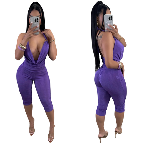 Preety in Purple capri set