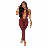 Midnight Temptation Rhinestone Jumpsuit