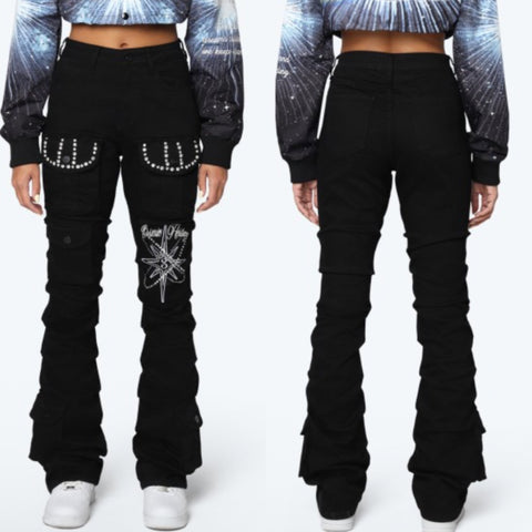 Big Energy stacked jeans