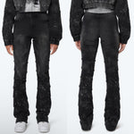 Show stops stacked jeans