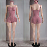Headed there romper w/headband