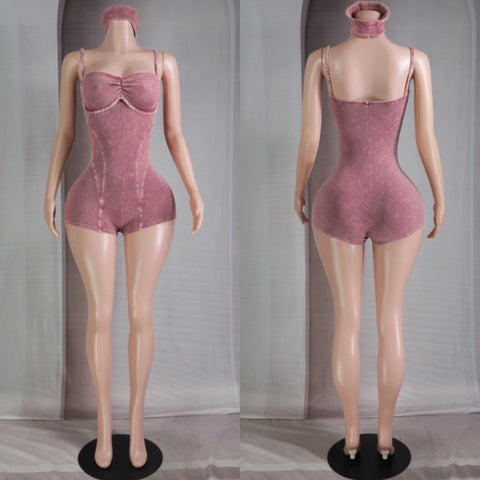 Headed there romper w/headband
