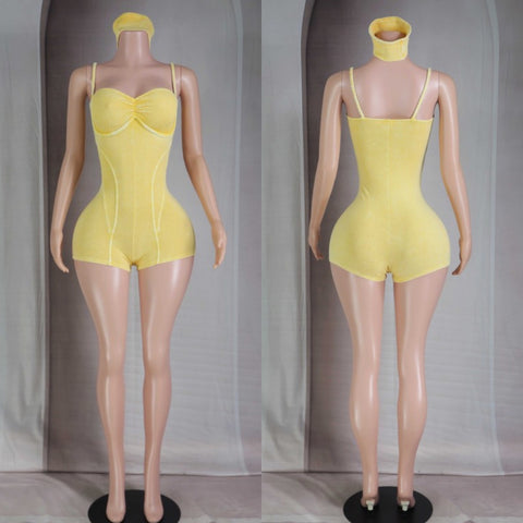 Headed there romper w/headband