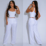 Belted Linen pants