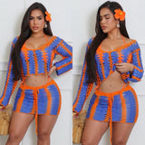 Summer heat crochet skirt set