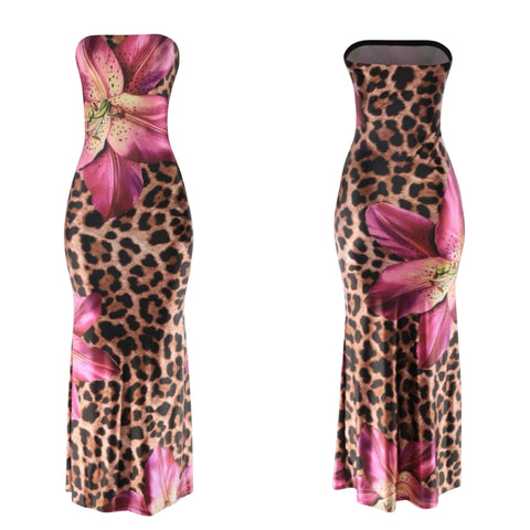 Leopard lily dress