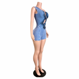 W/Denim And Pins Romper 2