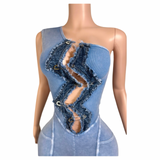 W/Denim And Pins Romper 2