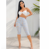 Barely There Lace Capri Pants