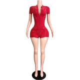 It Girl Zipper Romper