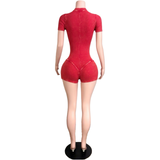 It Girl Zipper Romper