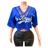 Los Angeles girly lace jersey