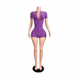 It Girl Zipper Romper