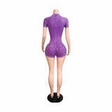 It Girl Zipper Romper