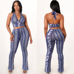 Paisley halter set