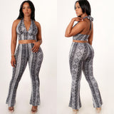 Paisley halter set