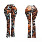 Animal print pants