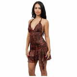 Wild Temptation Asymmetrical Mini Dress