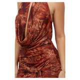 Ember Seduction Beaded Mini Dress