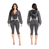 Snatched Season Hooded Capri Set