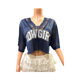 Cowgirl lace girly jersey