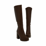 Mocha Heights Platform Boots