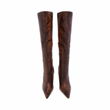 Chocolate Venom Knee High Boots