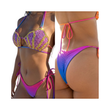 Luxe resort shell bikini set