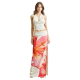 Island Blossom Maxi Skirt Set