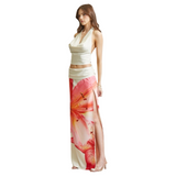 Island Blossom Maxi Skirt Set