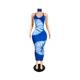 Vibrant Tye dye dress w/headband