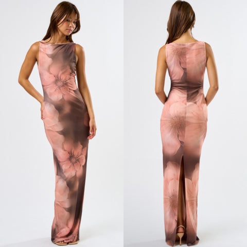 Stand out floral maxi dress