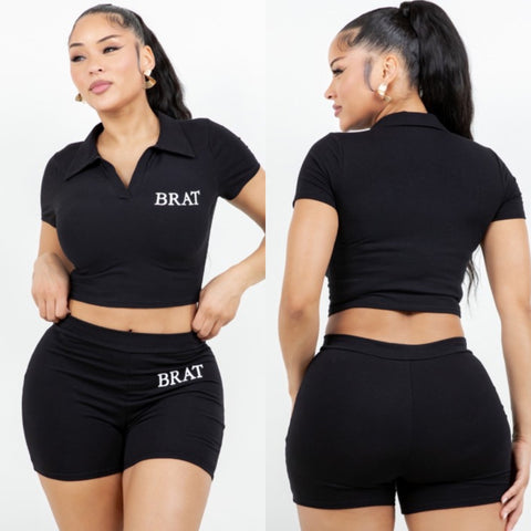 Brat shorts sets