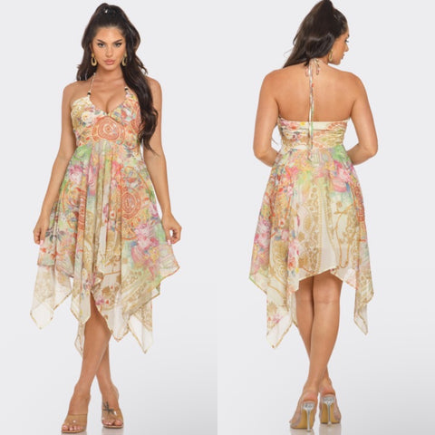 Goddess handkerchief dress