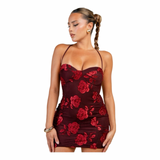 Roses After Dark Mini Dress
