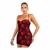 Roses After Dark Mini Dress