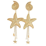 Beach tassel earrings