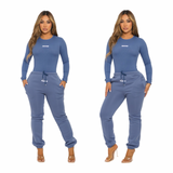 Cutie Patootie Jogger Set- Long Sleeve