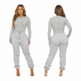 Cutie Patootie Jogger Set- Long Sleeve