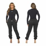Cutie Patootie Jogger Set- Long Sleeve