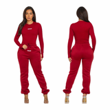 Cutie Patootie Jogger Set- Long Sleeve