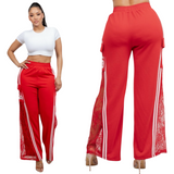 Girly lace track pants