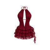 l Eyes on Me Lace Mini Dress