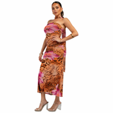 Luxury Safari Maxi Dress