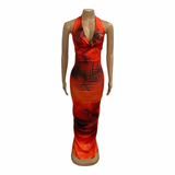 Sunset Palm Maxi Dress