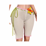 Sugar Bloom Crochet Shorts