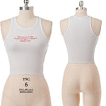 Astrology chart ribbed tank top